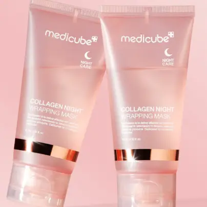Medicube Collagen Night Wrapping Mask – Overnight Firming & Hydration – Korean Peel-Off Treatment for Elasticity + Radiance